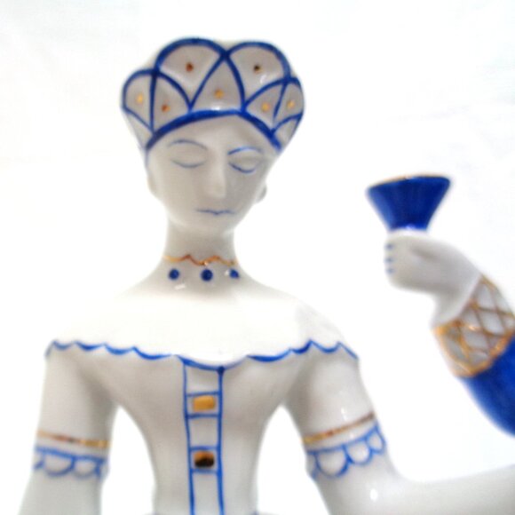 Hollóháza Porzellan Hungary Porcelain Hunting Couple Figure Hollohaza - Picture 5 of 8